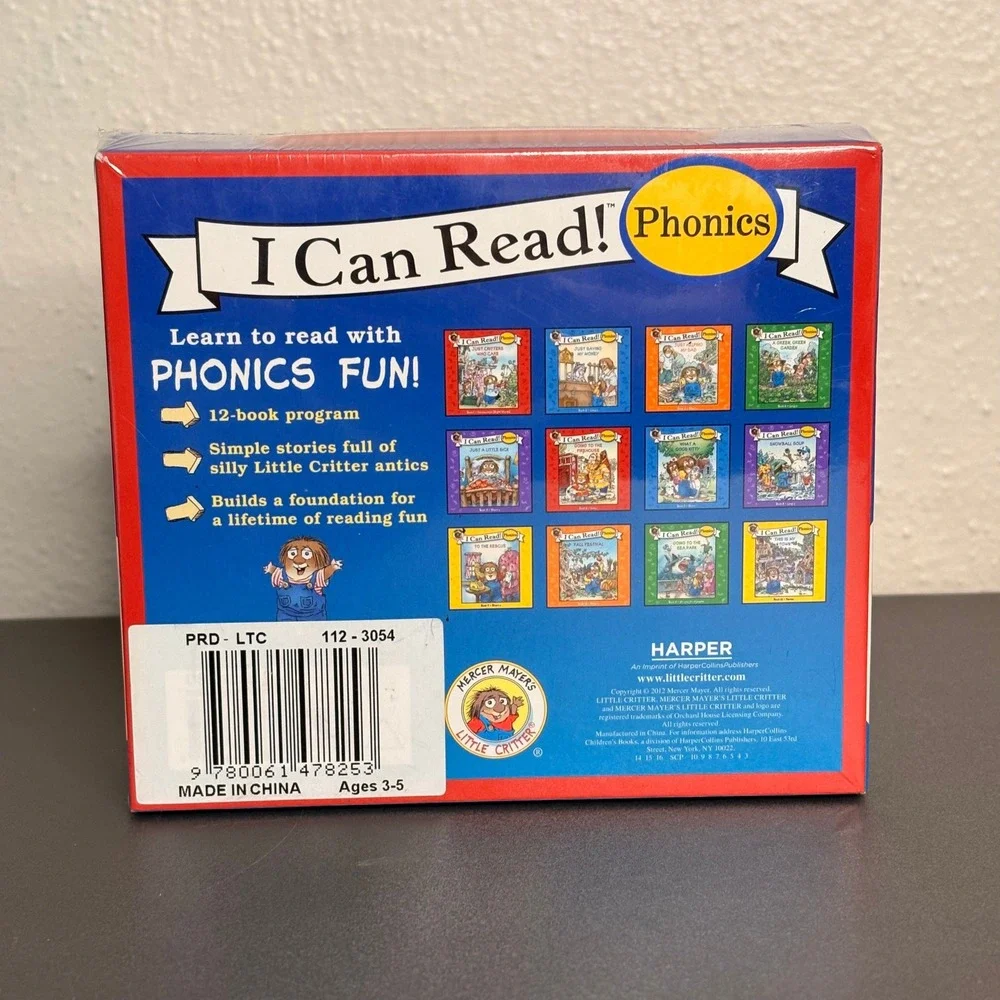 Little Critter Phonics Fun I Can Read Book Set Kids OS Blue New 12-Book Box Set
